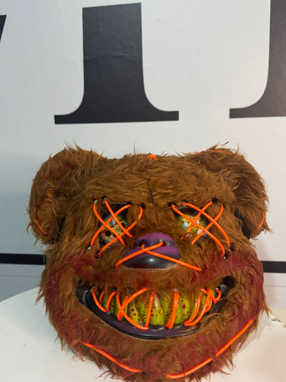 Máscara de Oso con Luz LED para Halloween