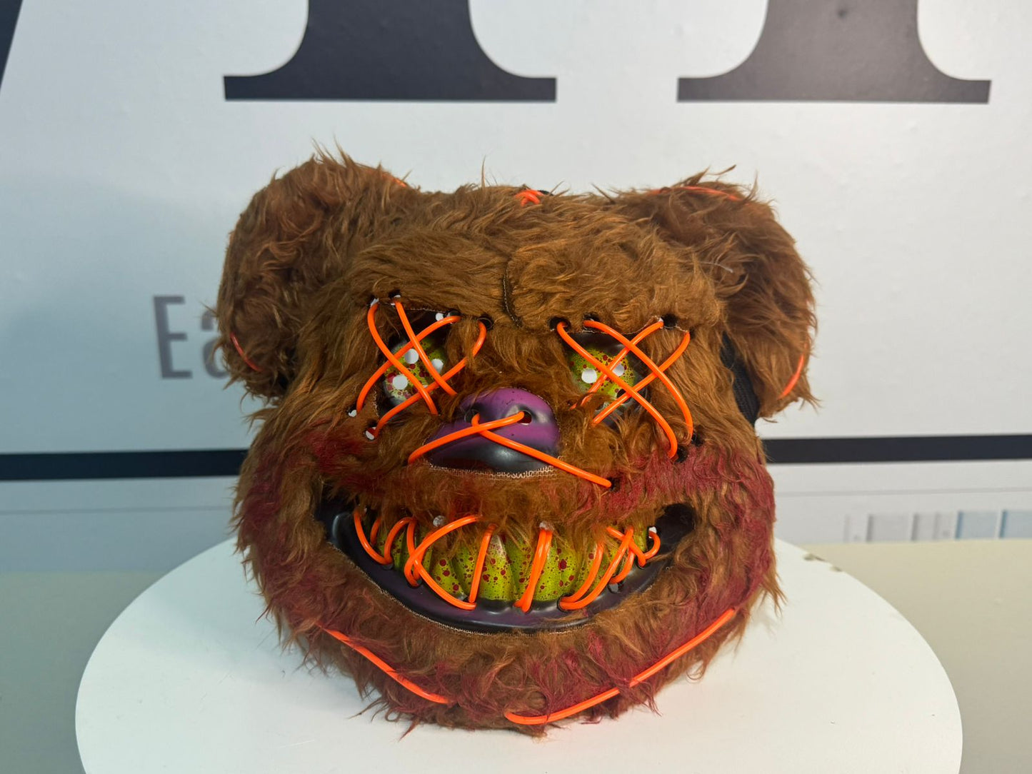 Máscara de Oso con Luz LED para Halloween